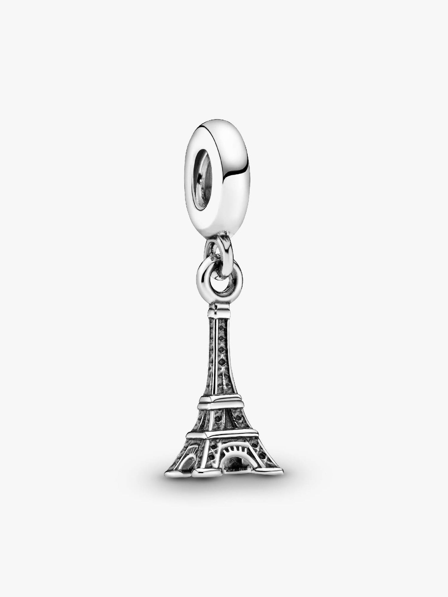 Paris Eiffel Tower Dangle Charm Sterling Silver S925 Hallmarked Bracelet Charm | Gift for Her