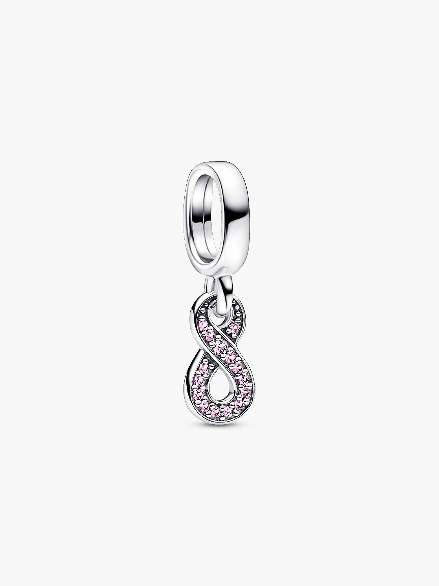 Sparkling Infinity Dangle Charm Sterling Silver S925 Hallmarked Bracelet Charm | Gift for Her