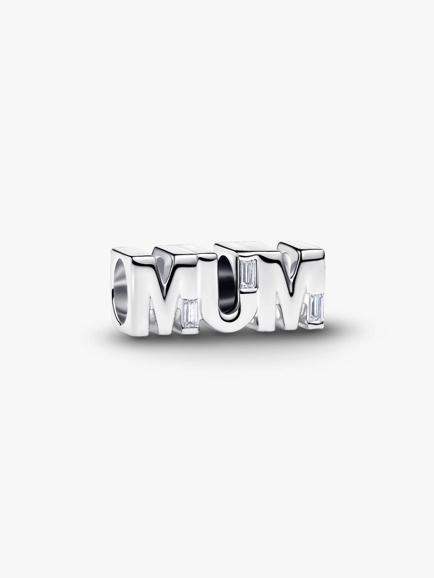 Reversible Mum Charm Sterling Silver S925 Hallmarked Bracelet Charm | Gift for Her