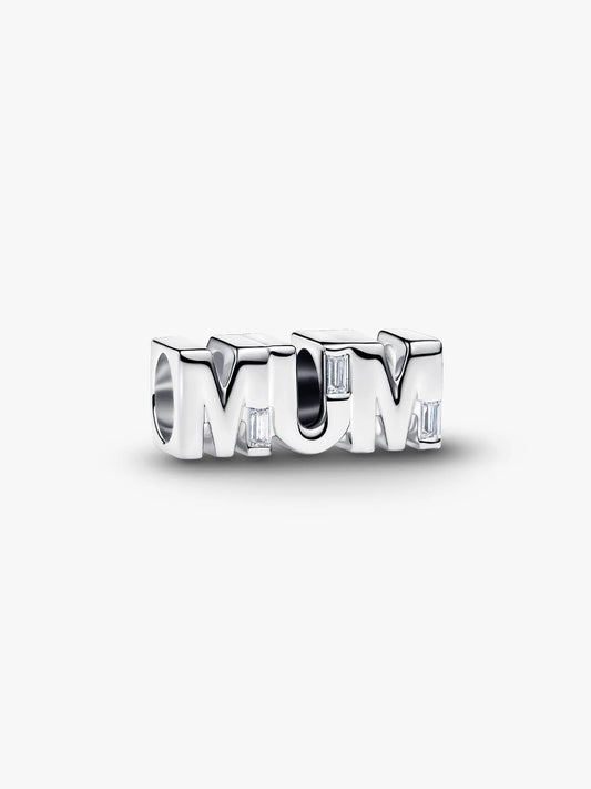 Reversible Mum Charm Sterling Silver S925 Hallmarked Bracelet Charm | Gift for Her