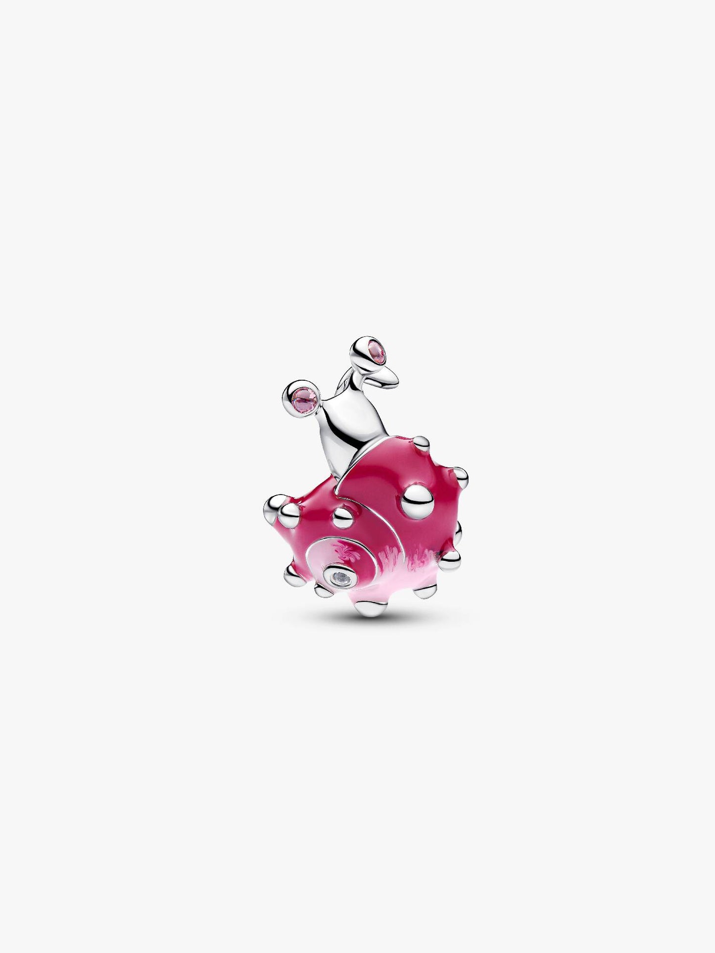 Pink Snail Charm Sterling Silver S925 — Gift for Her | Pandora Compatible Bracelet Charm