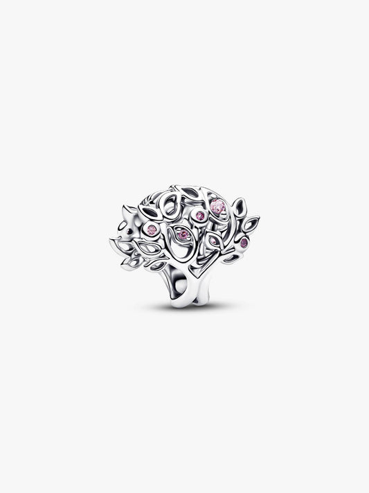 Family Tree Openwork Charm Sterling Silver S925 Hallmarked Bracelet Charm | Gift for Her