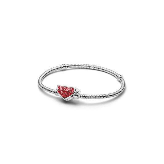 Stranger Things Clasp Snake Chain Bracelet Sterling Silver S925 Hallmarked Bracelet | Gift for Her