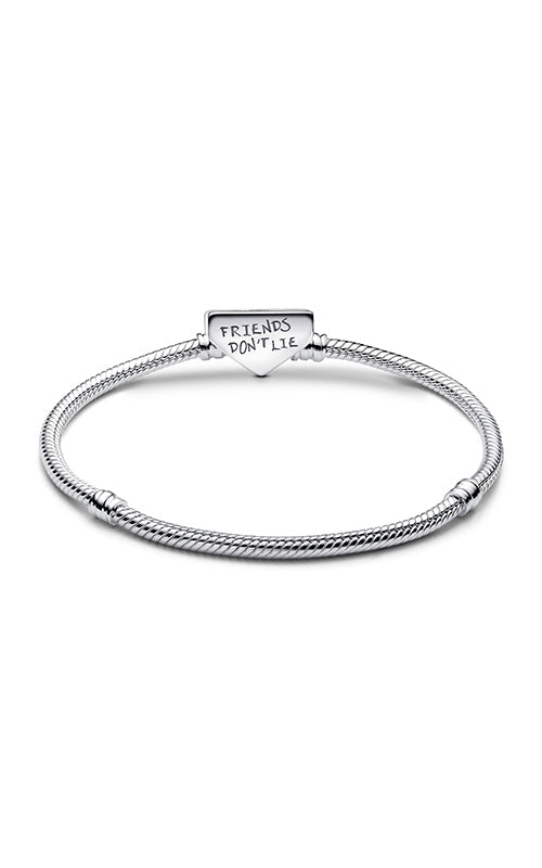 Stranger Things Clasp Snake Chain Bracelet Sterling Silver S925 Hallmarked Bracelet | Gift for Her