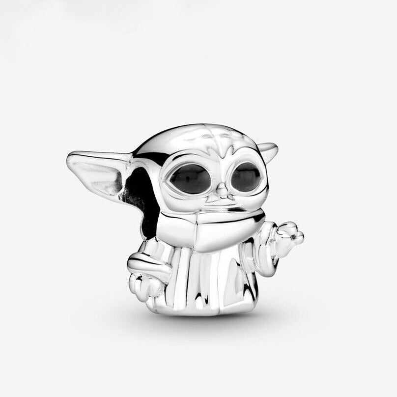 Baby Yoda Charm Hallmarked S925 Sterling Silver
