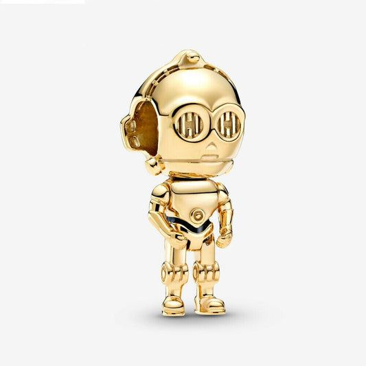 C-3PO Charm Hallmarked S925 Sterling Silver