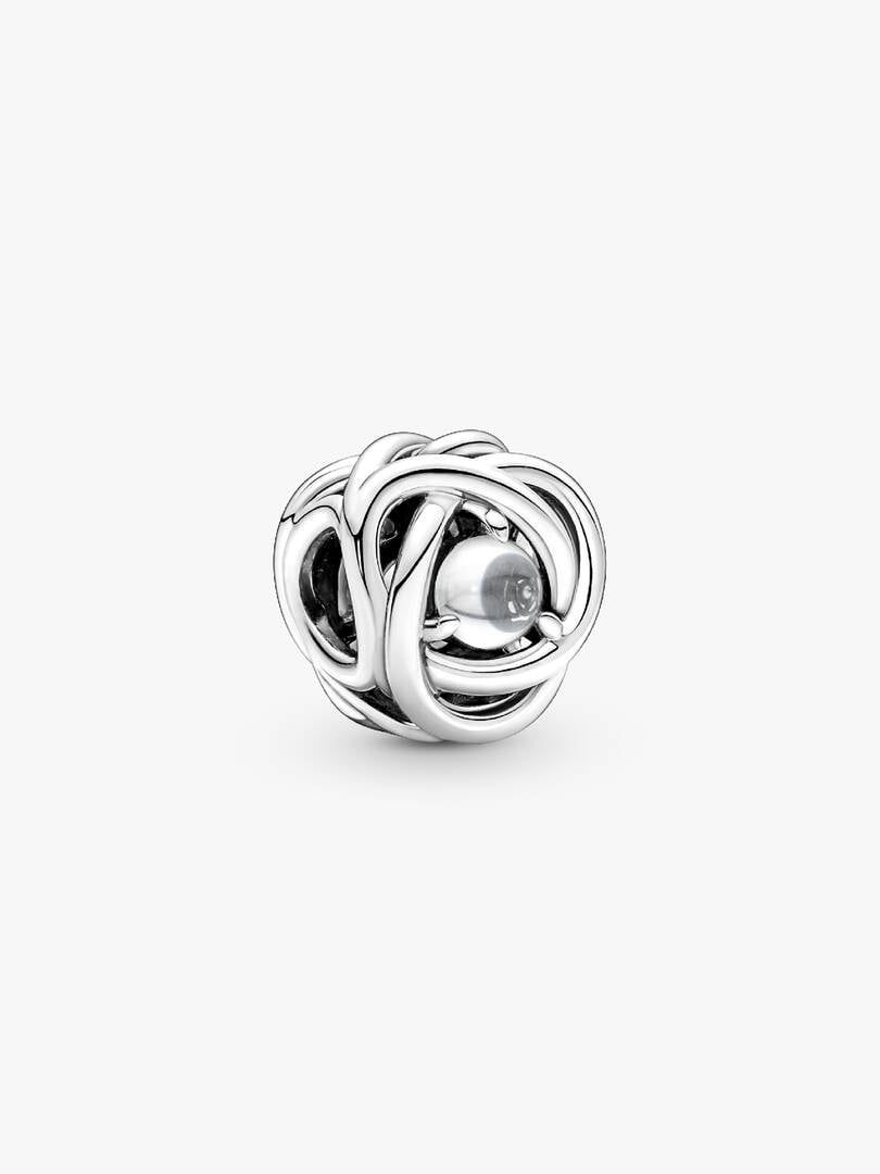 S925 Birthstone Eternity Circle Months Sterling Silver Charm Collection | Personalised Jewellery Gift | Bracelet Charm