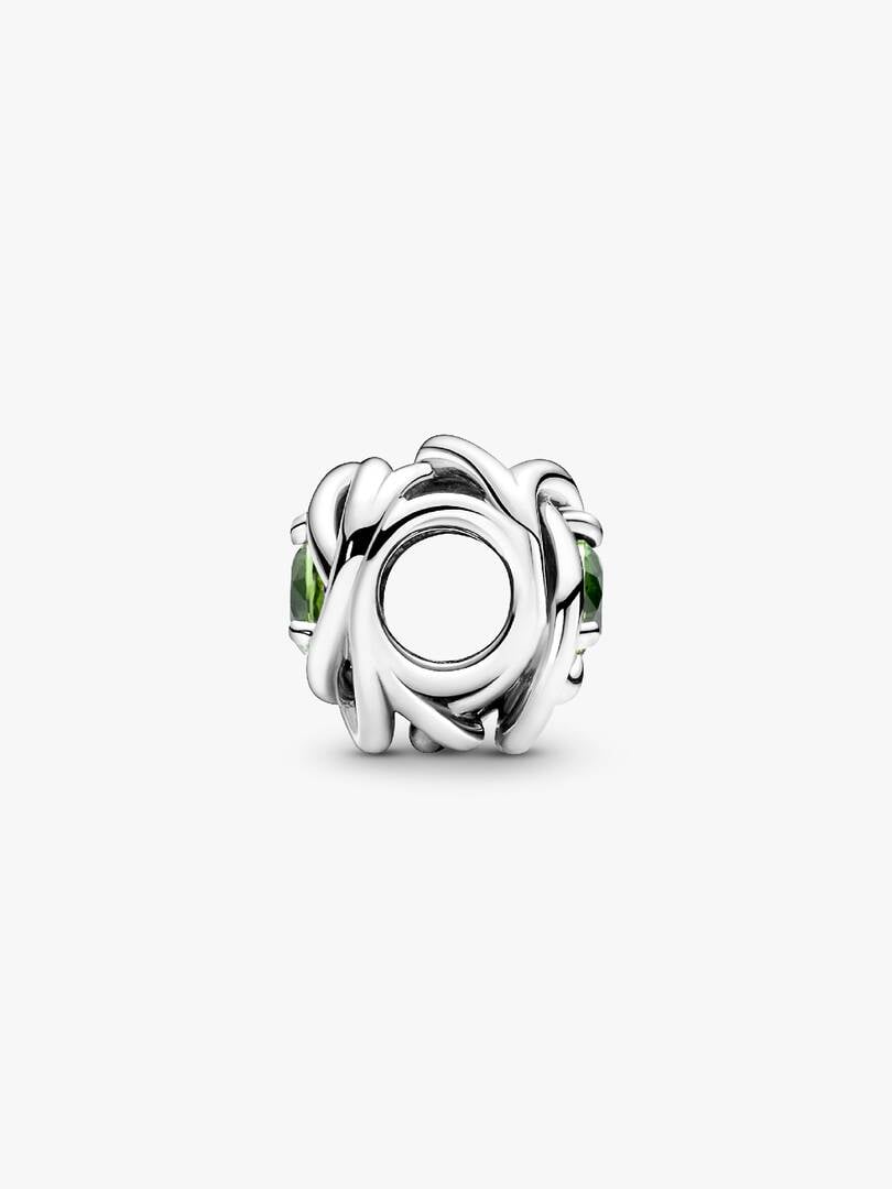 S925 Birthstone Eternity Circle Months Sterling Silver Charm Collection | Personalised Jewellery Gift | Bracelet Charm