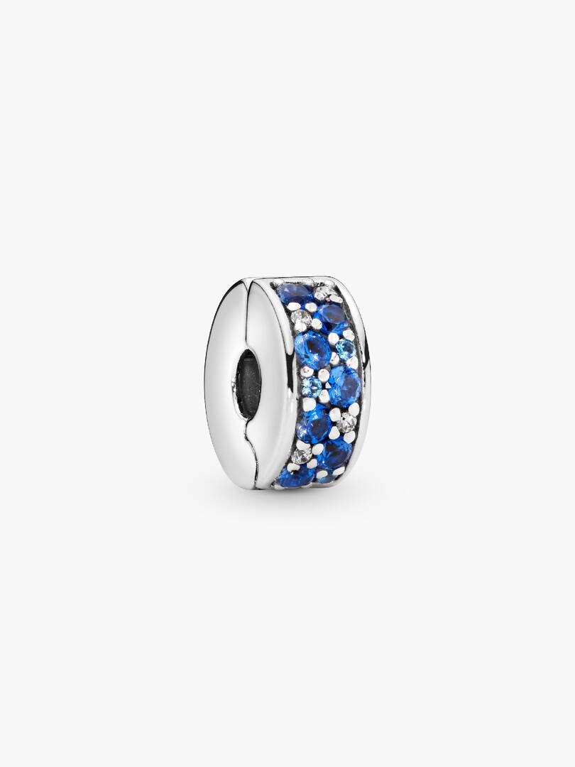 Round Clip Stopper Sterling Silver Safety Chain Charm Collection | Bracelet Security Jewellery | S925 Hallmarked Bracelet Charm