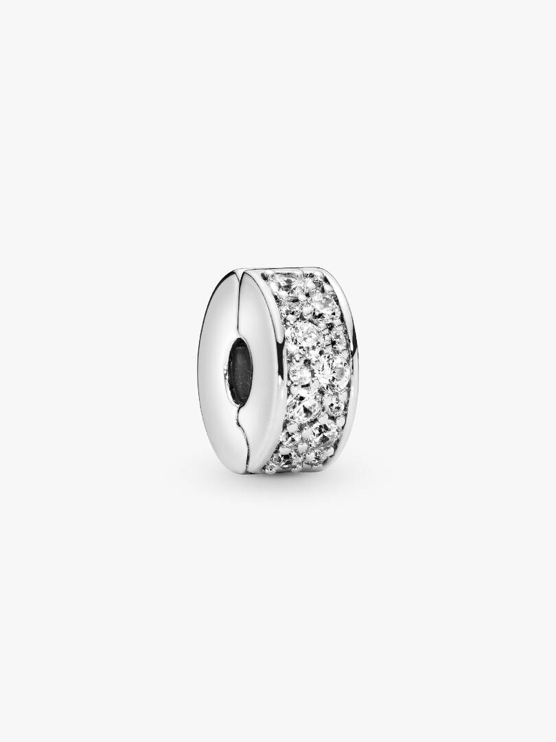 Round Clip Stopper Sterling Silver Safety Chain Charm Collection | Bracelet Security Jewellery | S925 Hallmarked Bracelet Charm