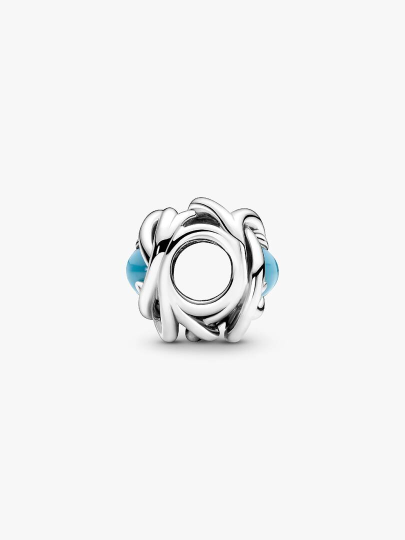 S925 Birthstone Eternity Circle Months Sterling Silver Charm Collection | Personalised Jewellery Gift | Bracelet Charm