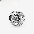 Han Solo & Leia Charm Hallmarked S925 Sterling Silver