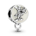Mickey Minnie Eternal Love Charm Hallmarked S925 Sterling Silver