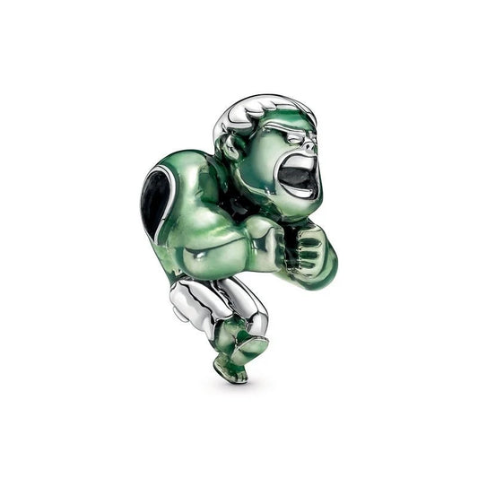 Marvel The Avengers Hulk Charm Hallmarked S925 Sterling Silver