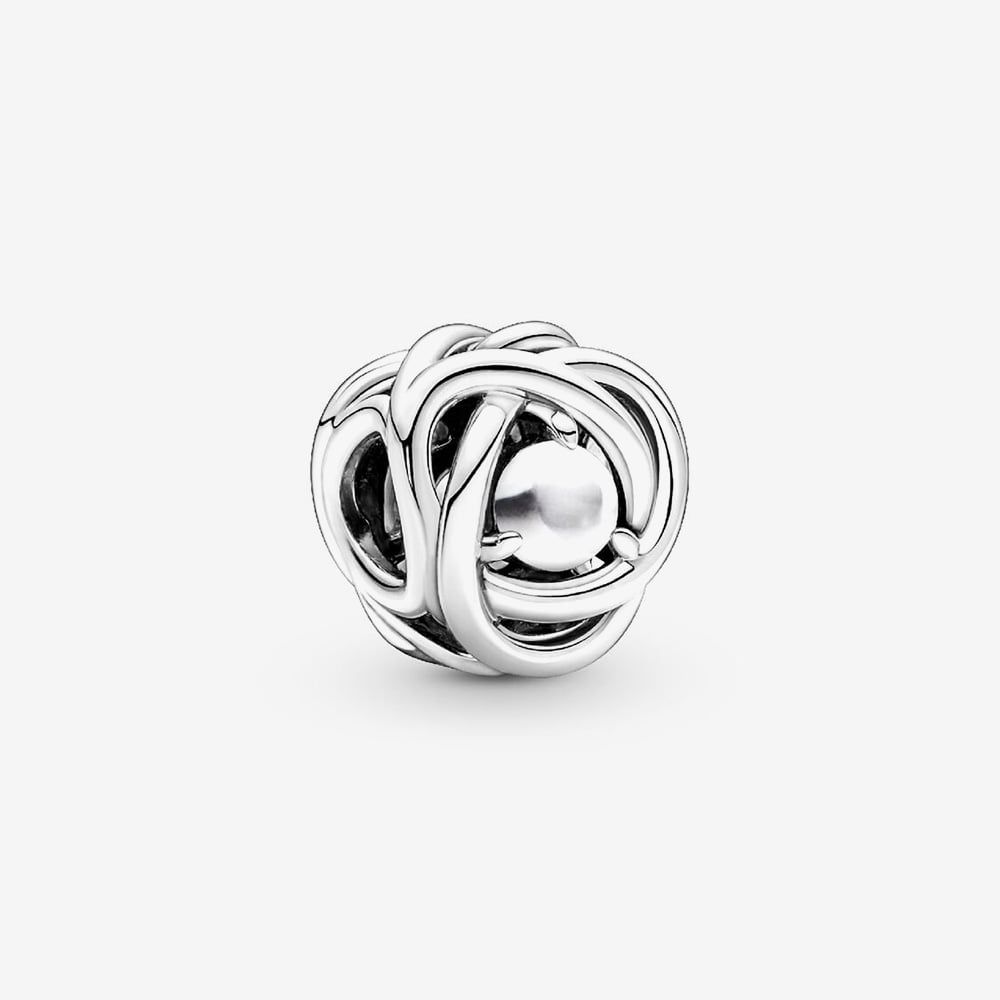 S925 Birthstone Eternity Circle Months Sterling Silver Charm Collection | Personalised Jewellery Gift | Bracelet Charm