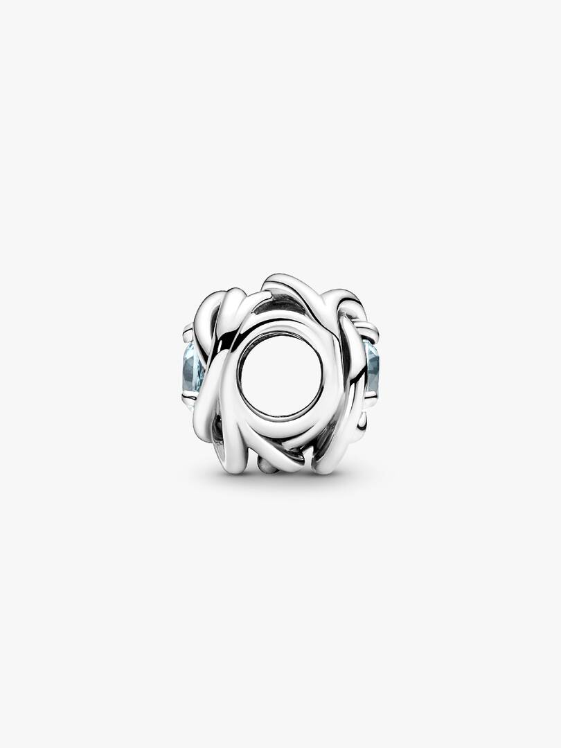 S925 Birthstone Eternity Circle Months Sterling Silver Charm Collection | Personalised Jewellery Gift | Bracelet Charm
