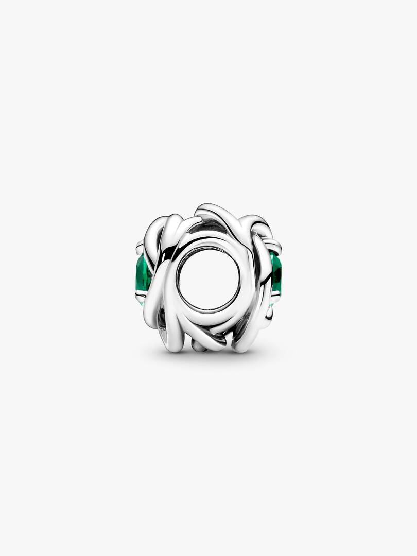 S925 Birthstone Eternity Circle Months Sterling Silver Charm Collection | Personalised Jewellery Gift | Bracelet Charm