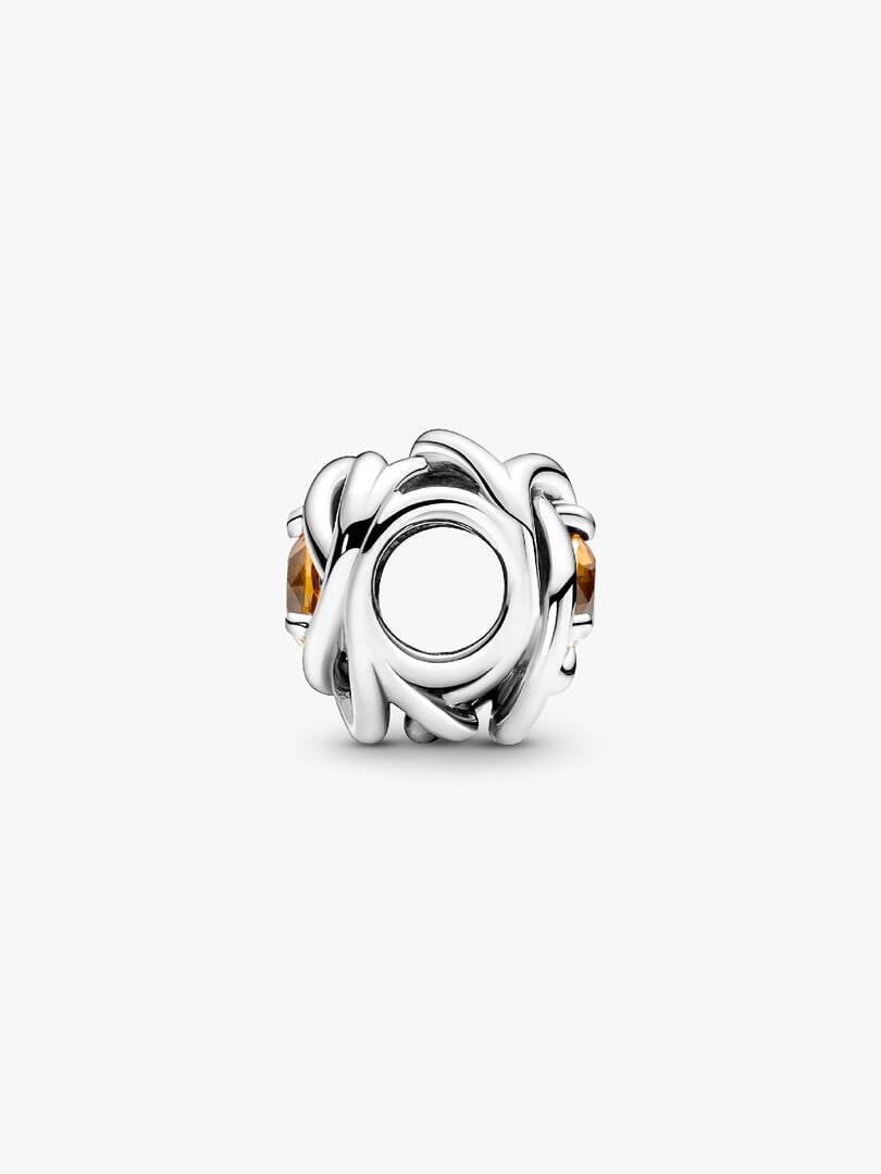 S925 Birthstone Eternity Circle Months Sterling Silver Charm Collection | Personalised Jewellery Gift | Bracelet Charm