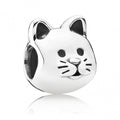 Curious Cat Charm Hallmarked S925 Sterling Silver