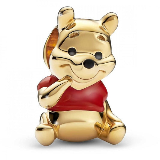 Winnie the Pooh Bear Charm Hallmarked S925 Sterling Silver