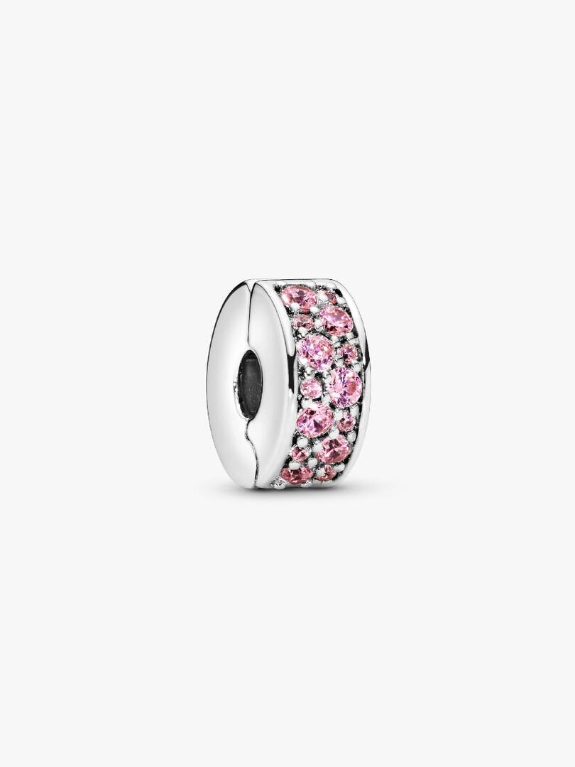 Round Clip Stopper Sterling Silver Safety Chain Charm Collection | Bracelet Security Jewellery | S925 Hallmarked Bracelet Charm